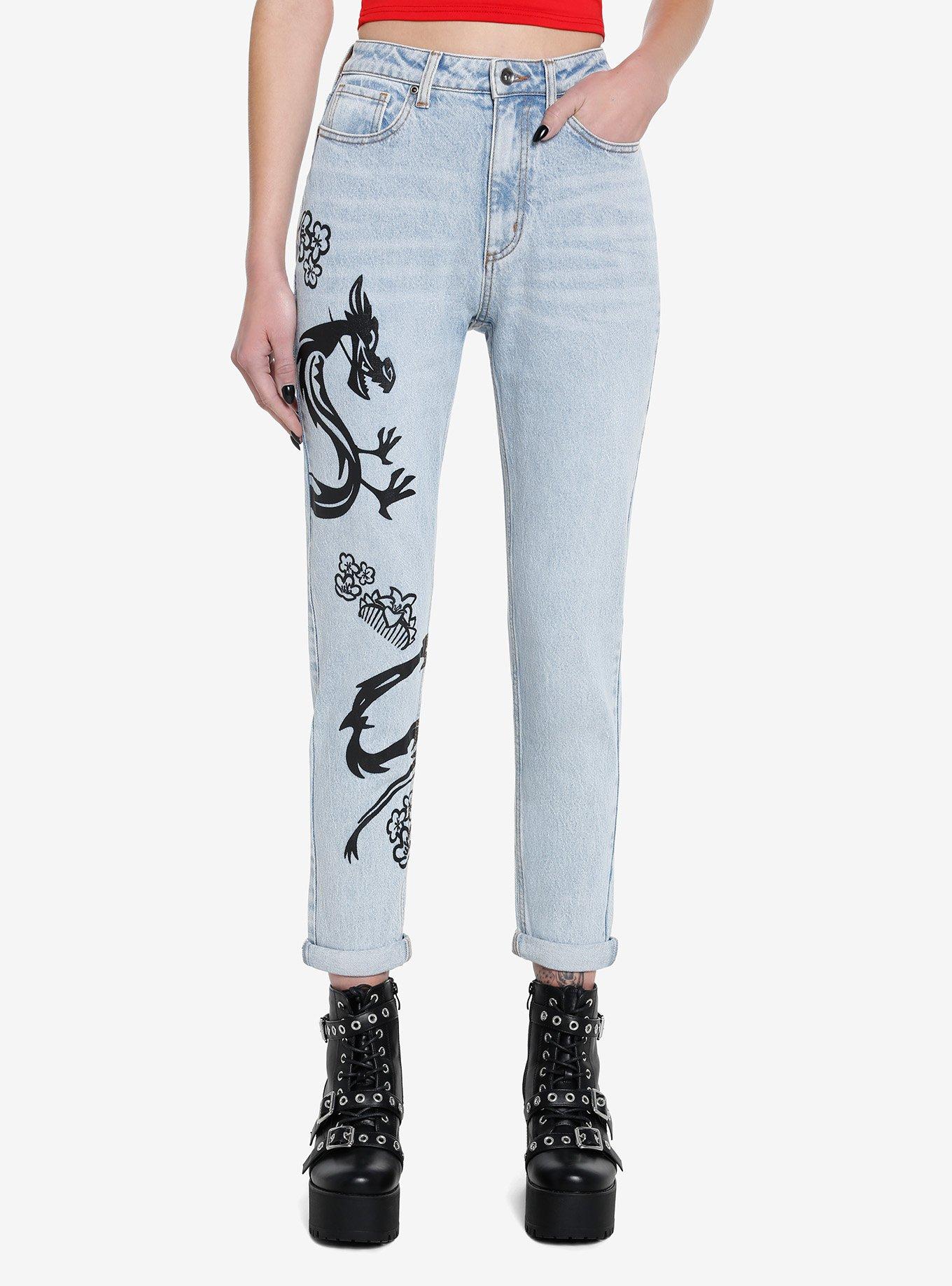 Disney Mulan Mushu Mom Jeans, MULTI, hi-res