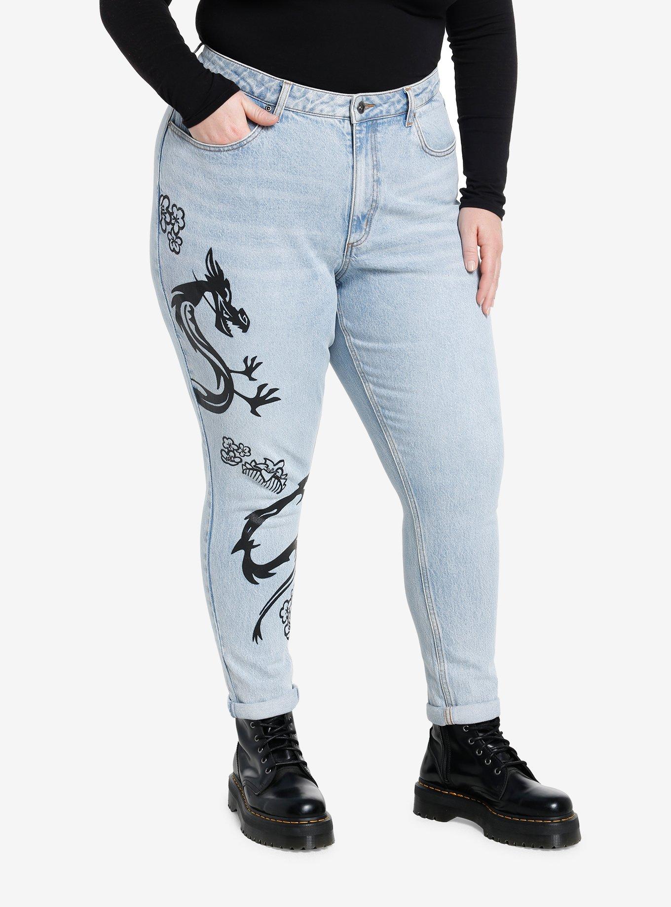 Disney Mulan Mushu Mom Jeans Plus Size, MULTI, hi-res