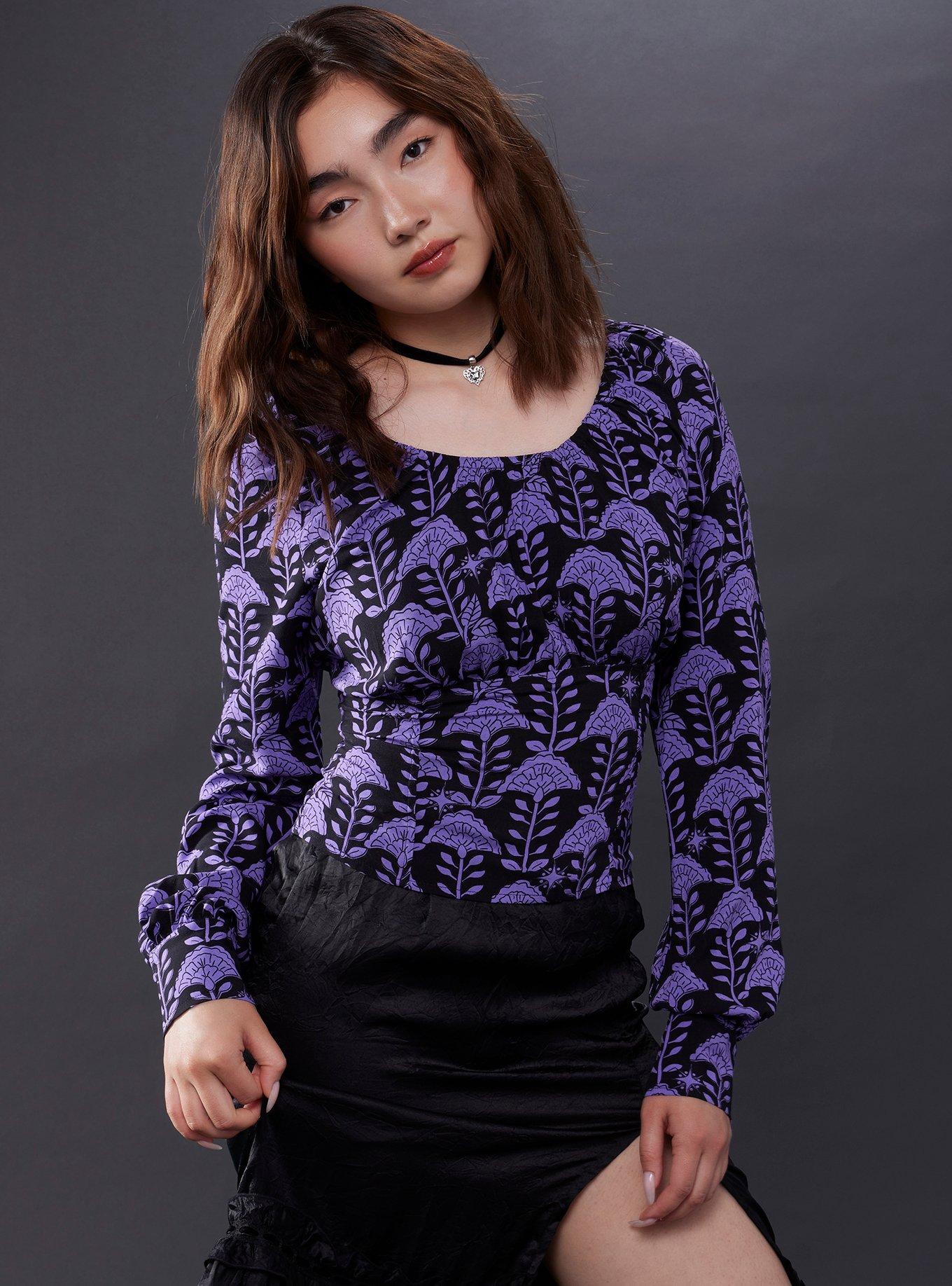 The Witcher Yennefer Flowers LongSleeve Top Her Universe