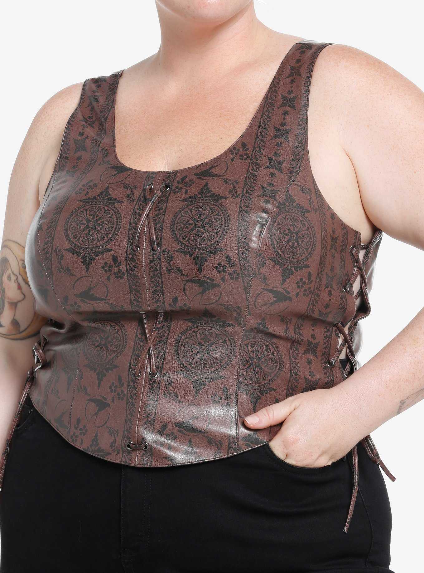 The Witcher Ciri Icons Lace-Up Bustier Plus Size, , hi-res