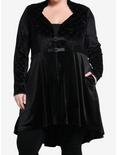 The Witcher Yennefer Velvet Hi-Low Waistcoat Plus Size, BLACK, hi-res