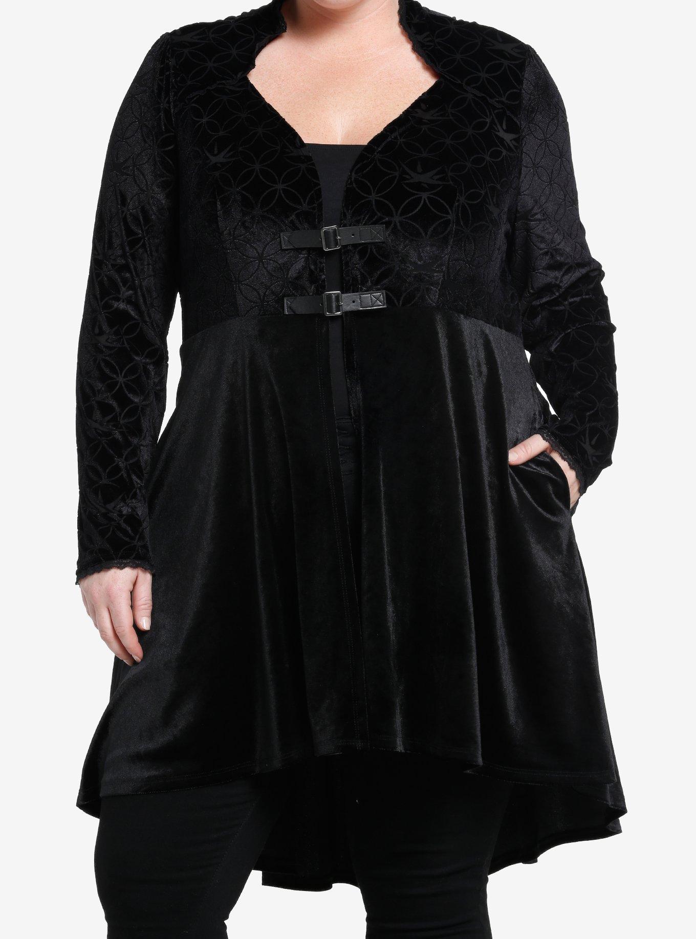 The Witcher Yennefer Velvet Hi-Low Waistcoat Plus Size, BLACK, hi-res
