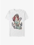 Disney The Little Mermaid Anchor Ariel T-Shirt, WHITE, hi-res