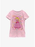 Nintendo Princess Peach Icons Youth Girls T-Shirt, PINK, hi-res