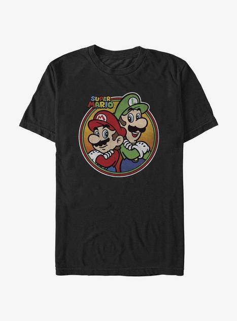 Nintendo Mario And Luigi Icon T-Shirt - BLACK | BoxLunch