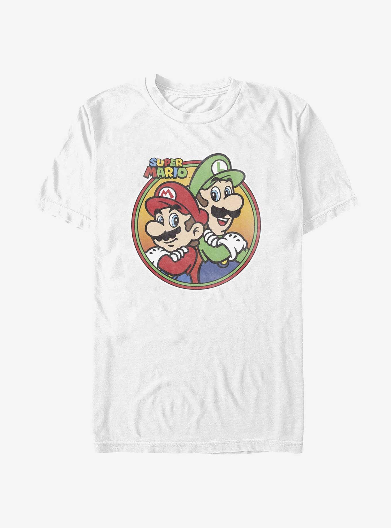 Nintendo Mario And Luigi Icon T-Shirt - WHITE | BoxLunch