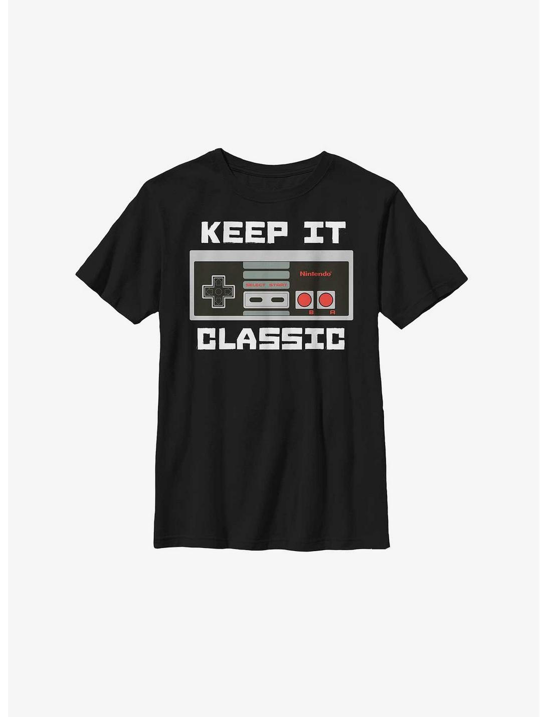 Nintendo Keep It Classic Youth T-Shirt, BLACK, hi-res