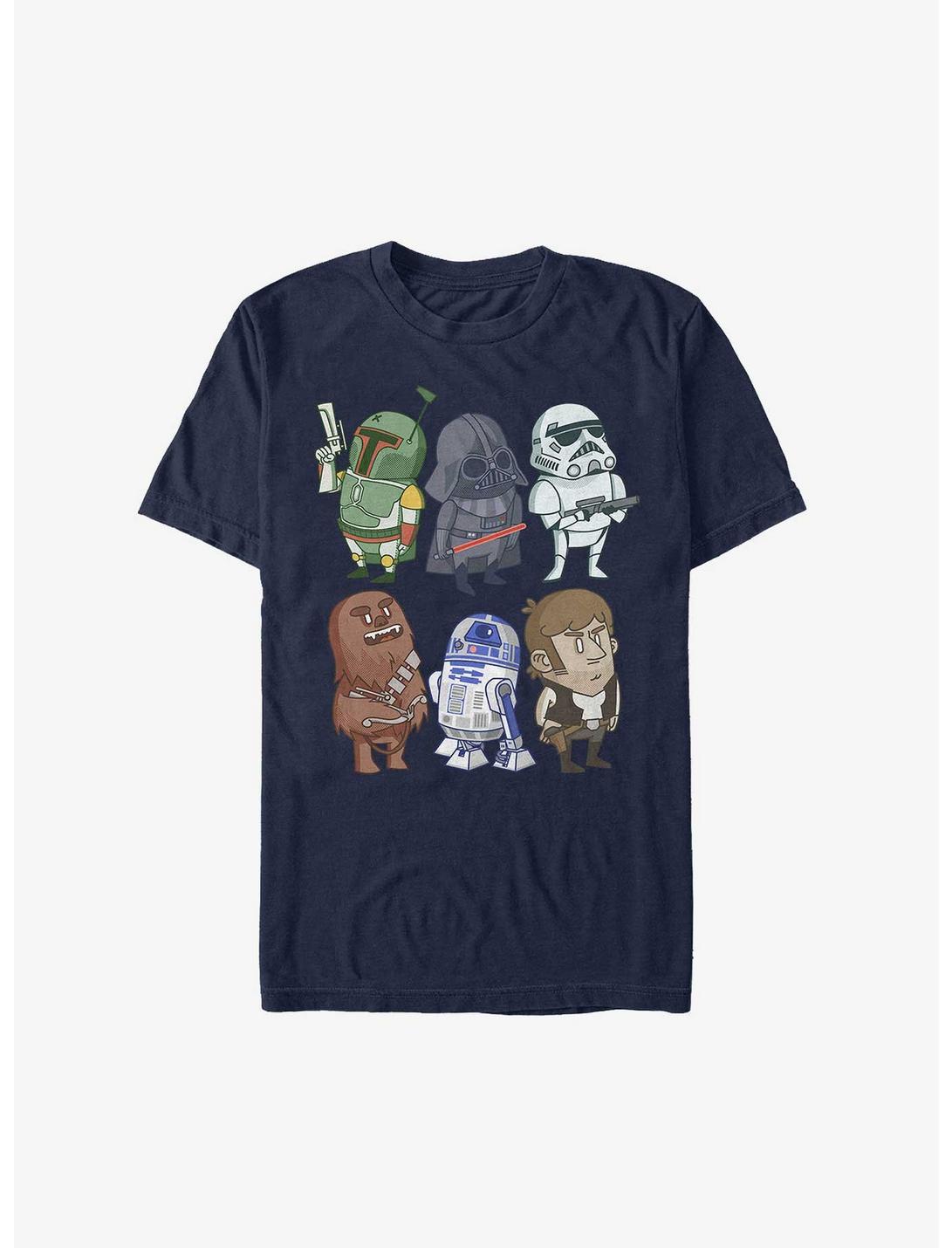 Star Wars Group Doodles T-Shirt, NAVY, hi-res