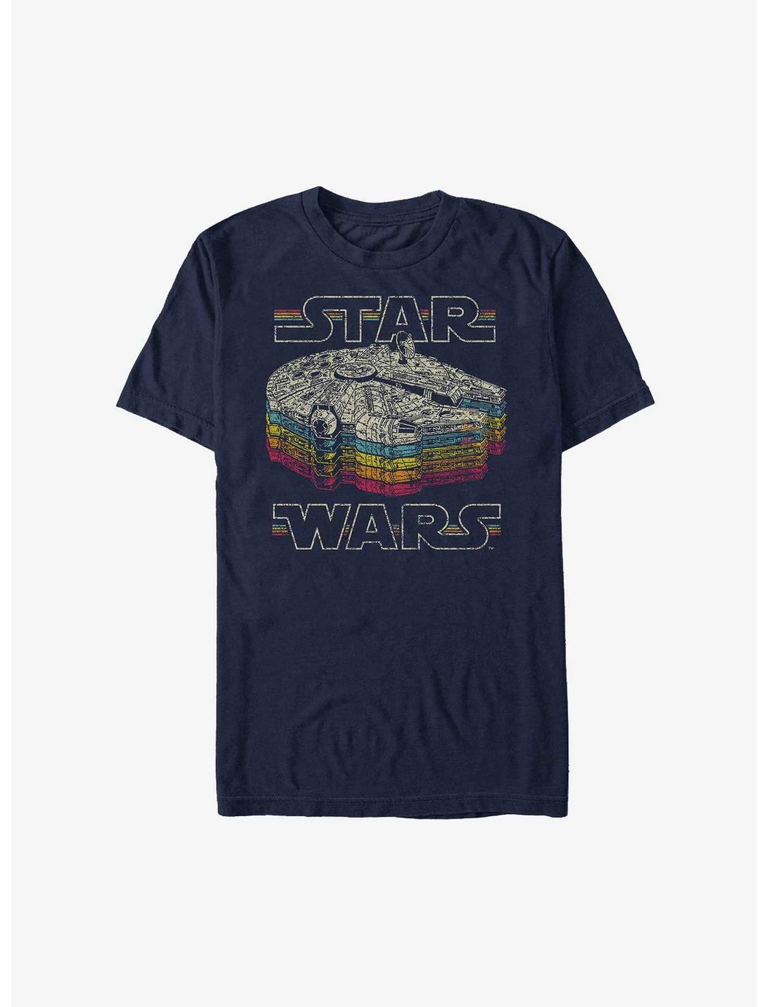 Star Wars Retro Color T-Shirt, NAVY, hi-res