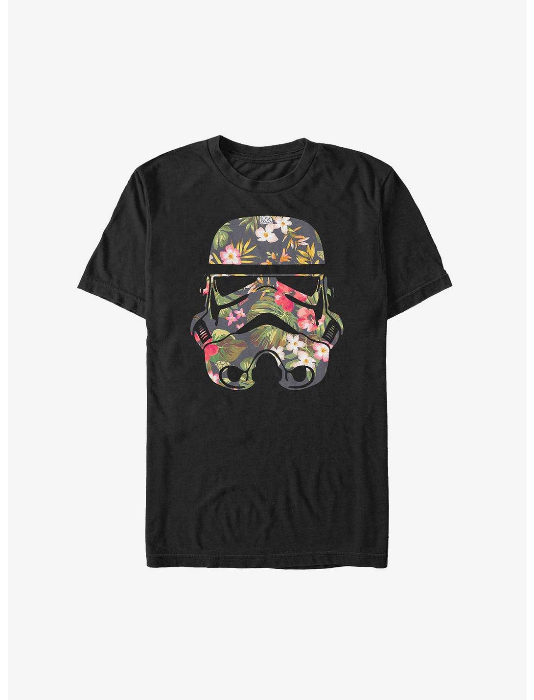 Star Wars Stormtrooper Floral Helmet T-Shirt, BLACK, hi-res
