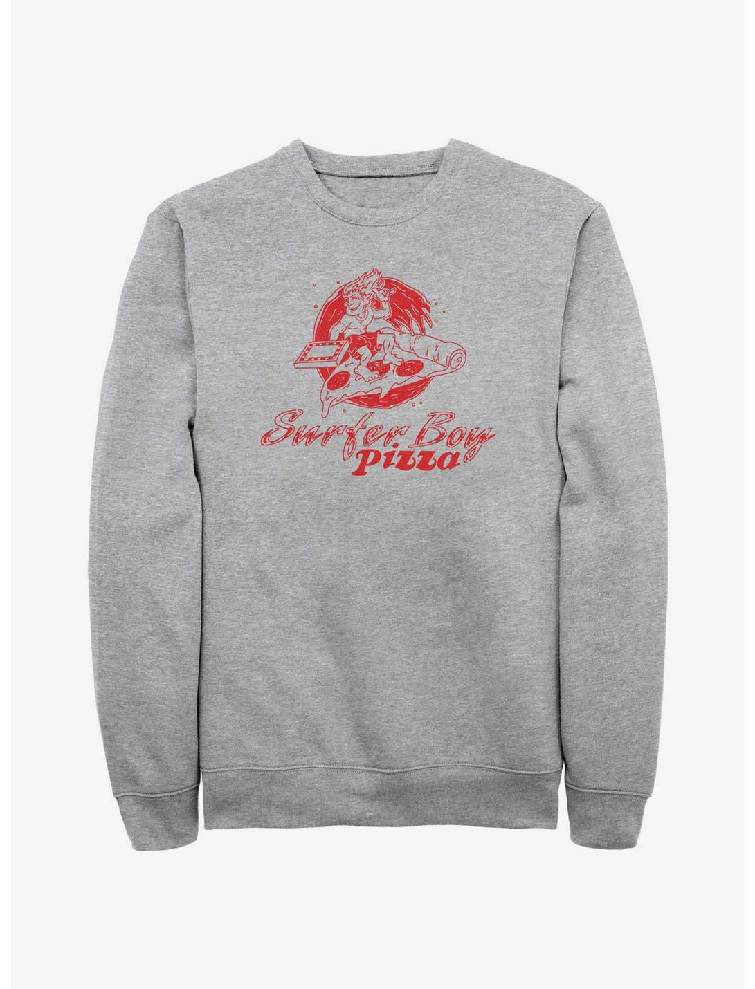 Stranger Things Surfer Boy Pizza Sweatshirt T-Shirt, ATH HTR, hi-res