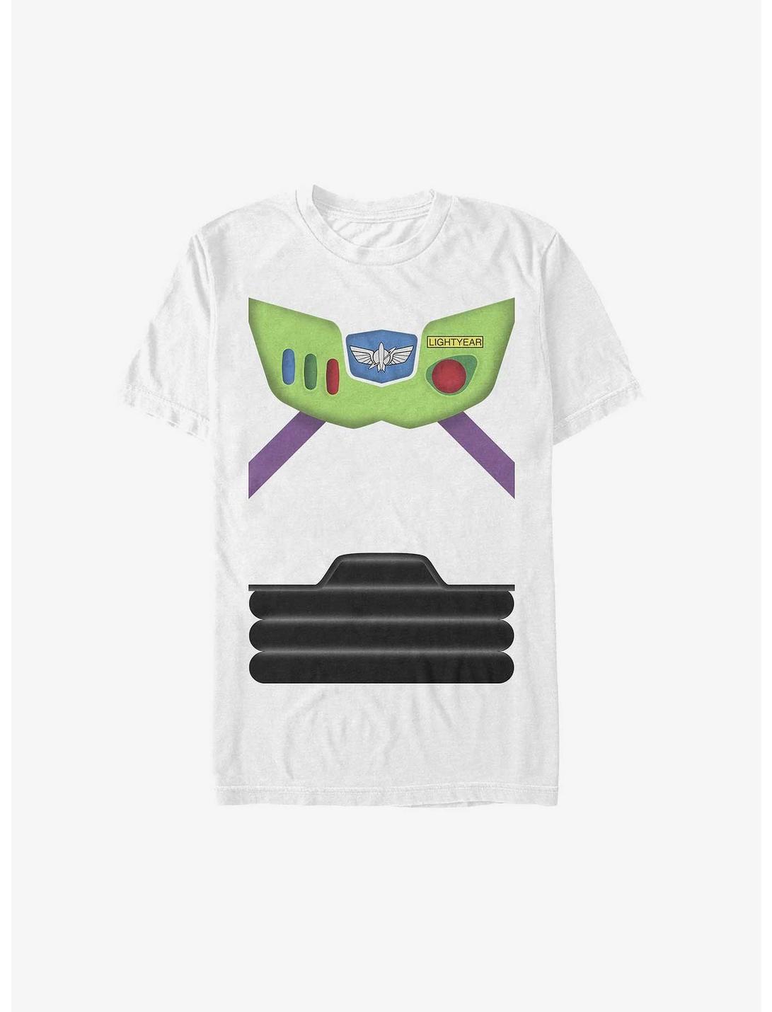Disney Toy Story Buzz Lightyear Suit Cosplay T-Shirt, WHITE, hi-res