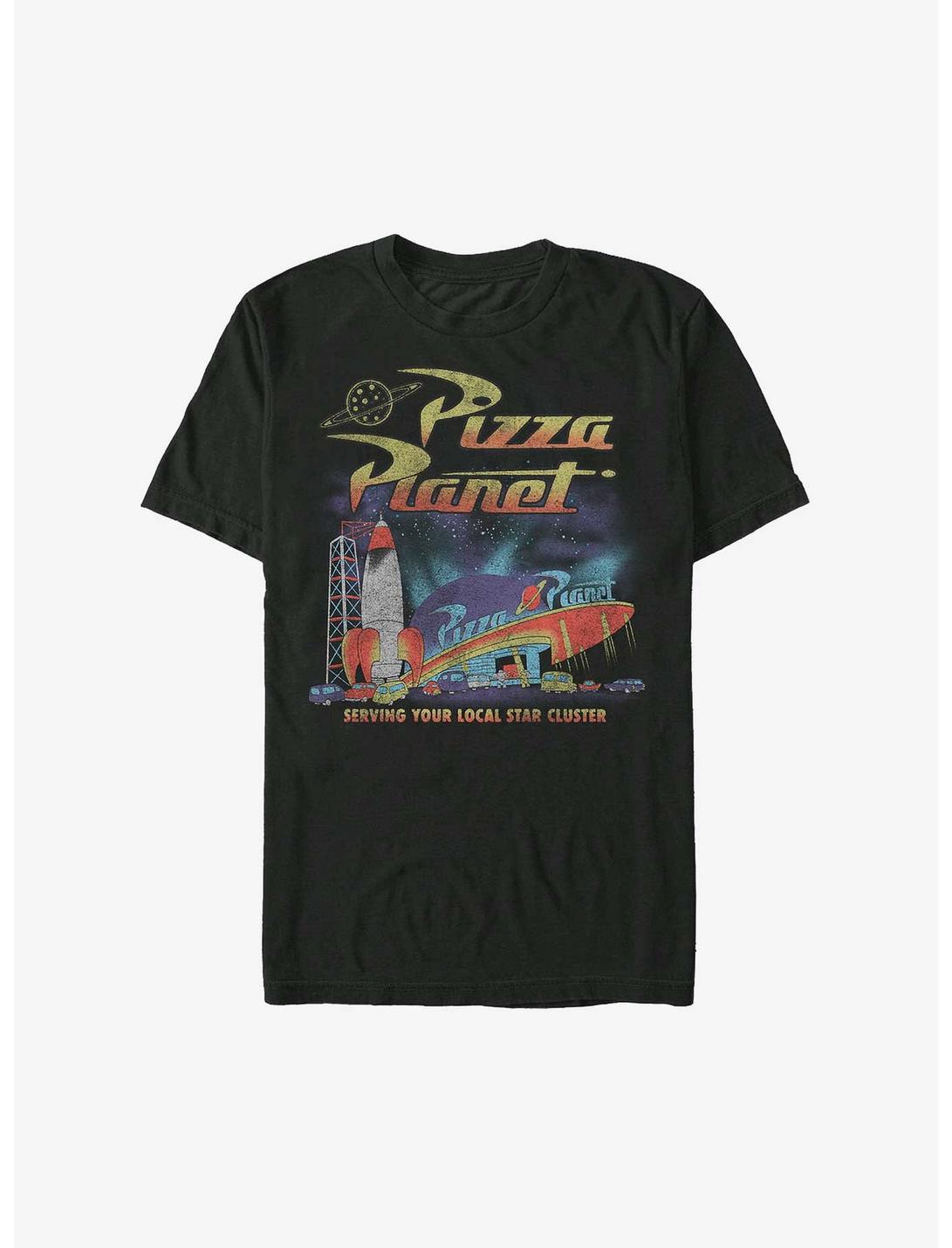Disney Toy Story Retro Pizza Planet T-Shirt, BLACK, hi-res