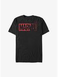 Marvel Dust Logo T-Shirt, BLACK, hi-res