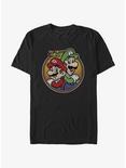Nintendo Mario And Luigi Icon T-Shirt, BLACK, hi-res