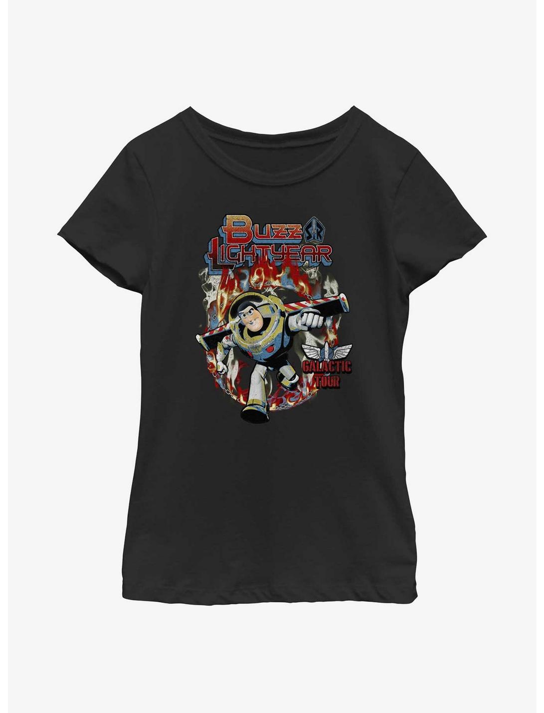 Disney Toy Story Buzz Lightyear Galactic Tour Youth Girls T-Shirt, BLACK, hi-res