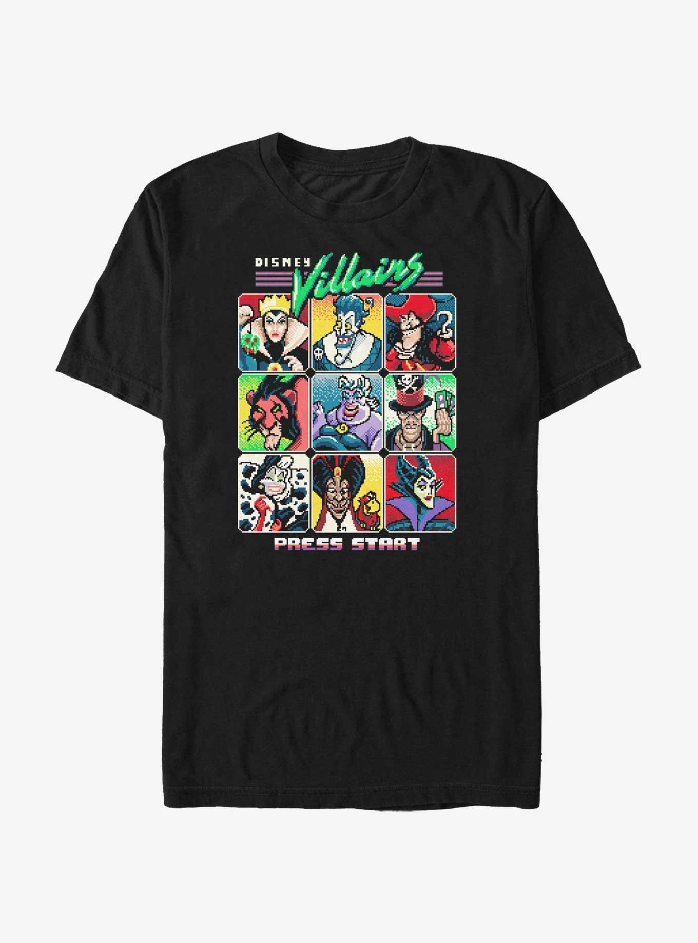 Disney Villains Character Select Video Game T-Shirt, , hi-res