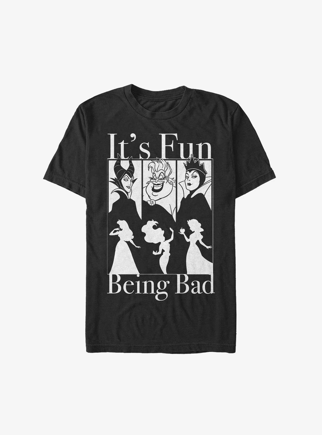 Disney Villains It's Fun Being Bad T-Shirt, BLACK, hi-res