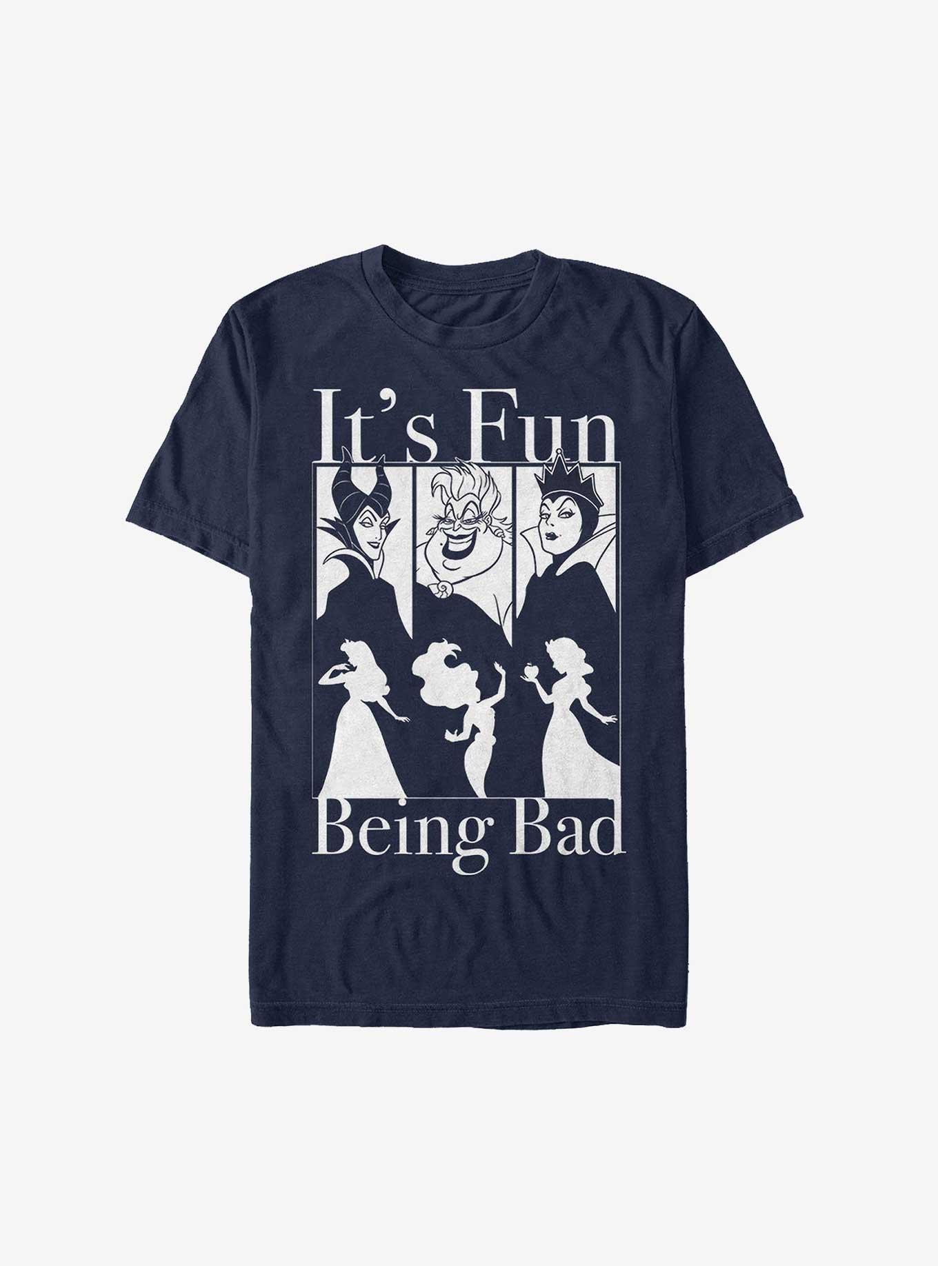 Disney Villains It's Fun Being Bad T-Shirt, NAVY, hi-res