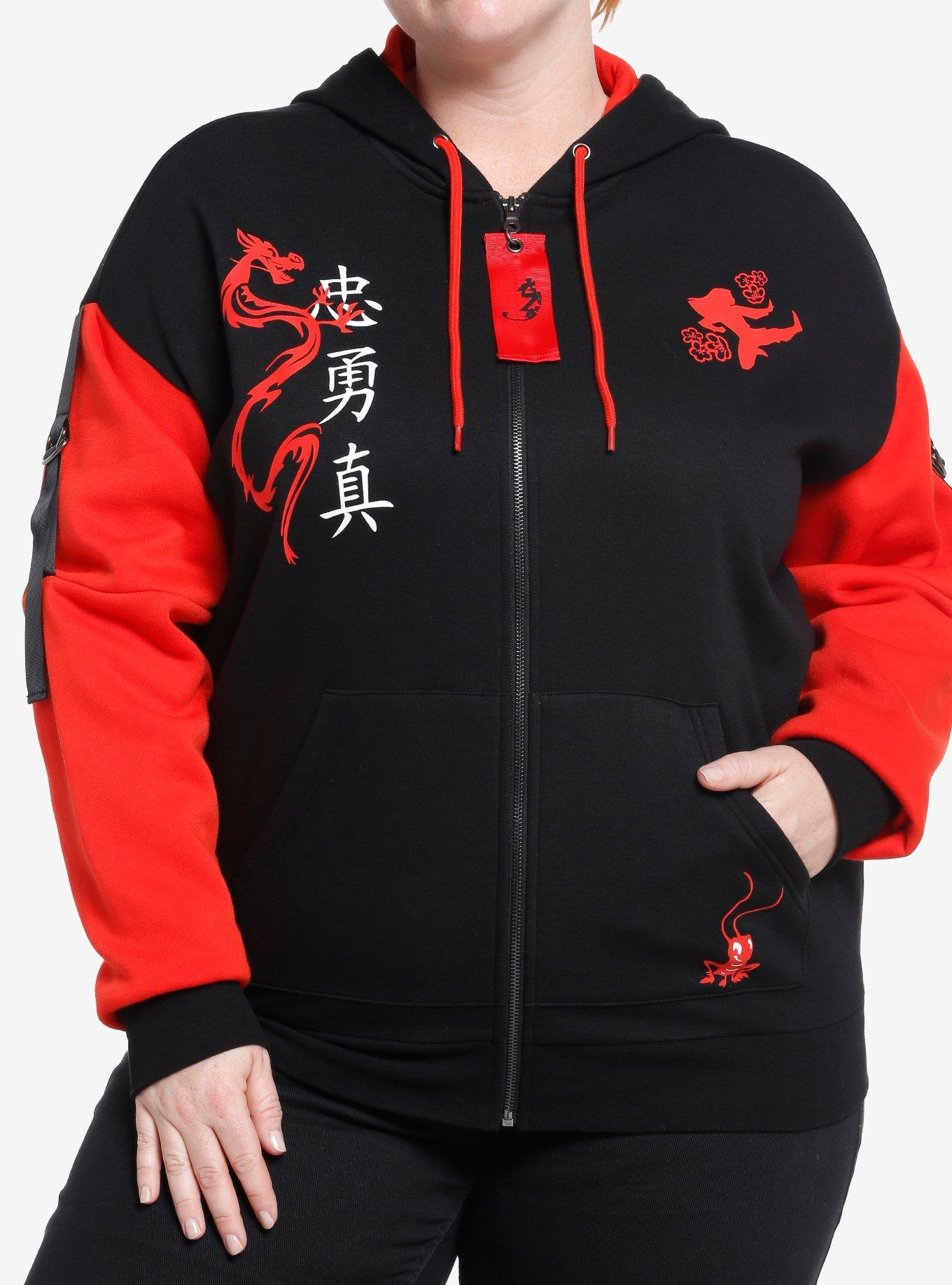 Disney Mulan Color-Block Hardware Hoodie Plus Size, MULTI, hi-res