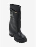 Azalea Wang Black Pullover Combat Boots, BLACK, hi-res