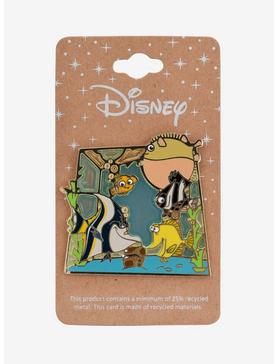 Plus Size Disney Pixar Finding Nemo Fish Tank Stained Glass Enamel Pin - BoxLunch Exclusive, , hi-res