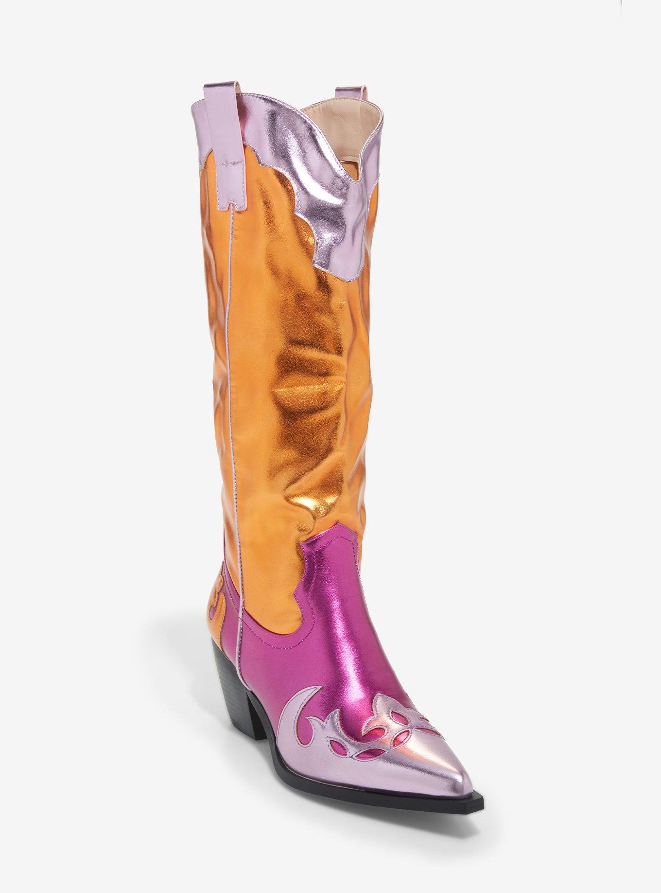 YRU Flame Space Cowgirl Boots Hot Topic | lupon.gov.ph
