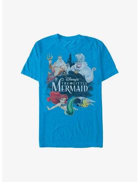 Disney The Little Mermaid Watercolor Movie Title Extra Soft T-Shirt, , hi-res