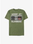 Nintendo Keep It Classic Controller Extra Soft T-Shirt, MIL GRN, hi-res