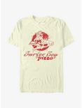 Stranger Things Surfer Boy Pizza Logo T-Shirt, NATURAL, hi-res