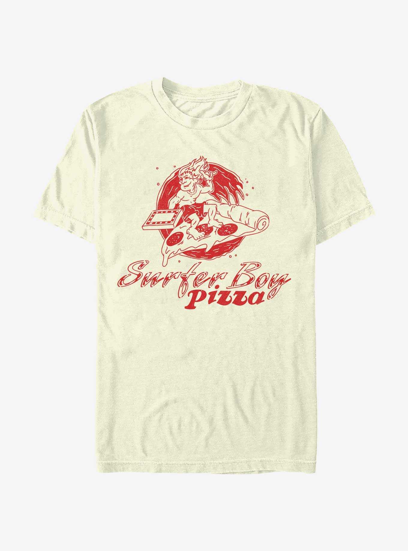 Stranger Things Surfer Boy Pizza Logo T-Shirt, , hi-res
