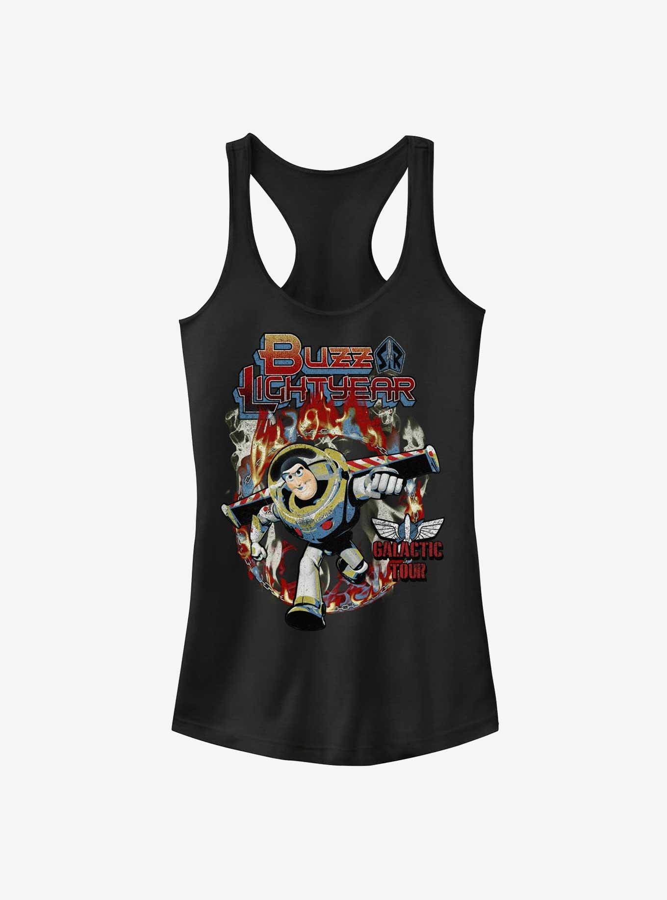 Disney Pixar Toy Story Buzz Lightyear Trial By Fire Girls Tank, BLACK, hi-res