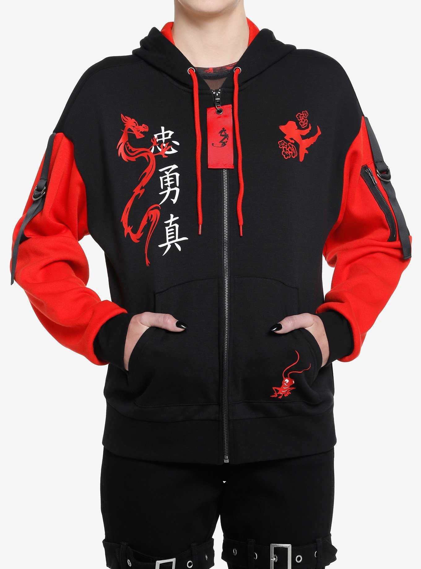 Disney Mulan Color-Block Hardware Girls Hoodie, , hi-res