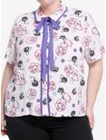 Her Universe Studio Ghibli Spirited Away Soot Sprites Floral Girls Woven Button-Up Plus Size, MULTI, hi-res