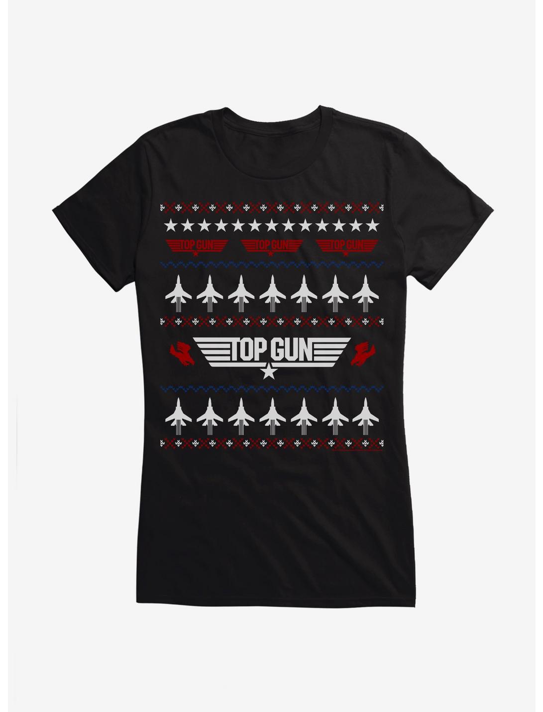 Top Gun Ugly Christmas Sweater Jets Girls T-Shirt, , hi-res