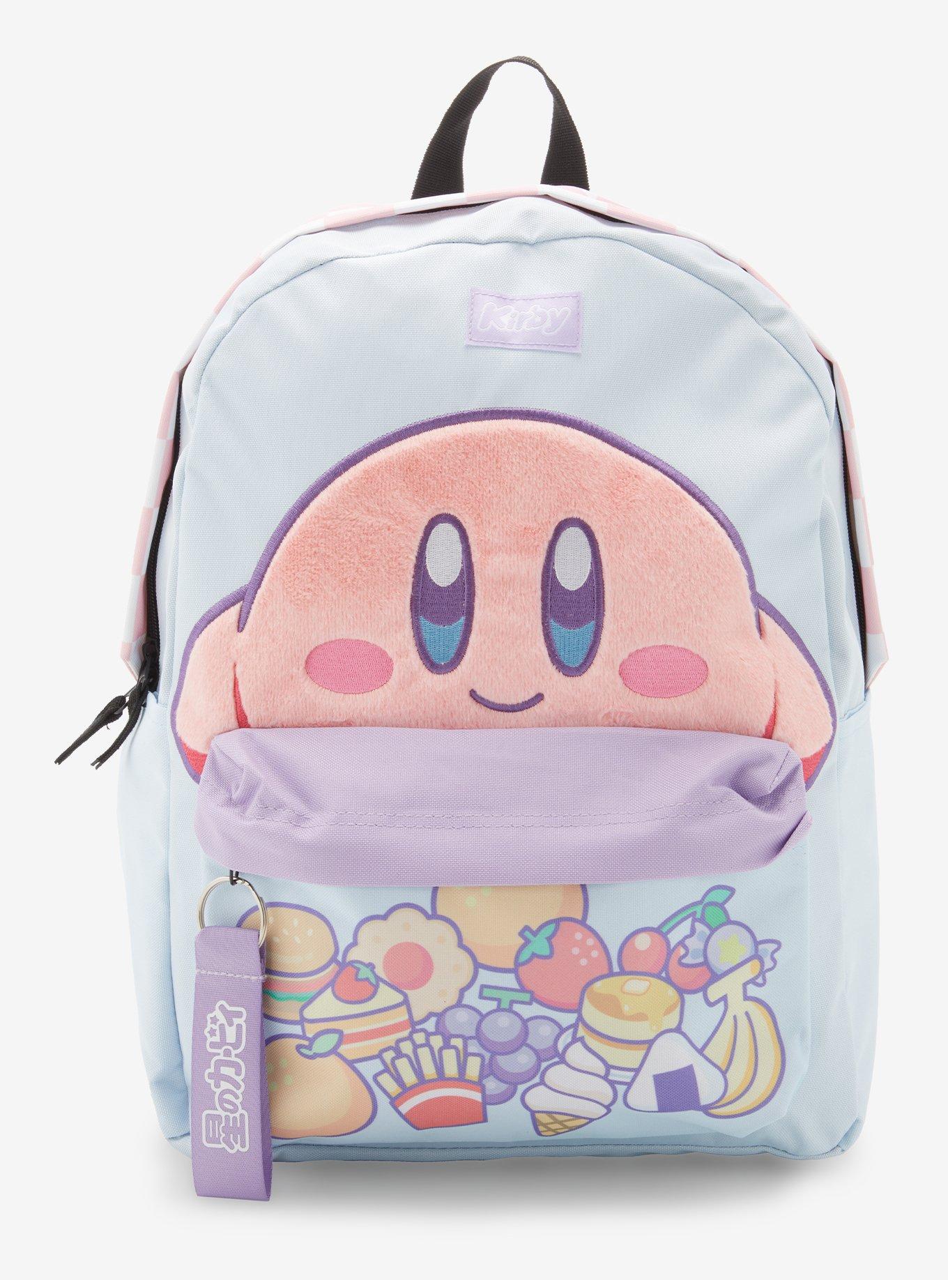 Kirby Snacks Fuzzy Pastel Backpack