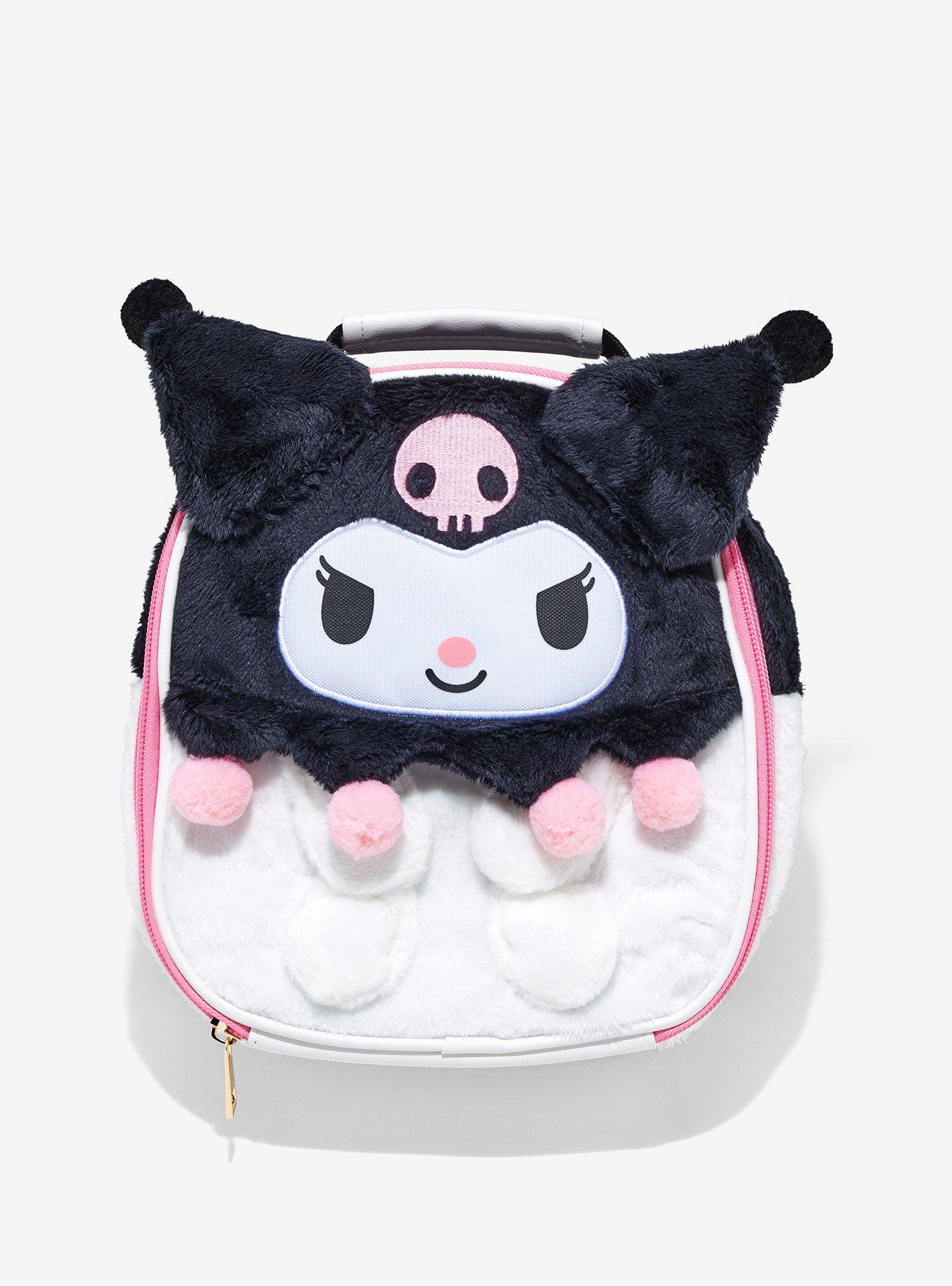 Kuromi Figural Fuzzy Lunch Bag