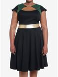Her Universe Marvel Loki Sylvie Retro Dress Plus Size Her Universe Exclusive, BLACK  GREEN, hi-res