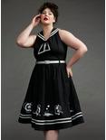Her Universe Disney Steamboat Willie Sailor Dress Plus Size Her Universe Exclusive, BLACK  WHITE, hi-res