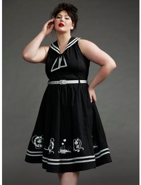 Her Universe Disney Steamboat Willie Sailor Dress Plus Size Her Universe Exclusive, , hi-res