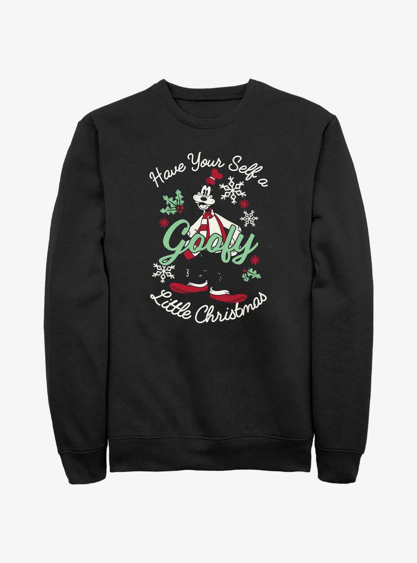 Disney Goofy Little Christmas Black Sweatshirt, , hi-res