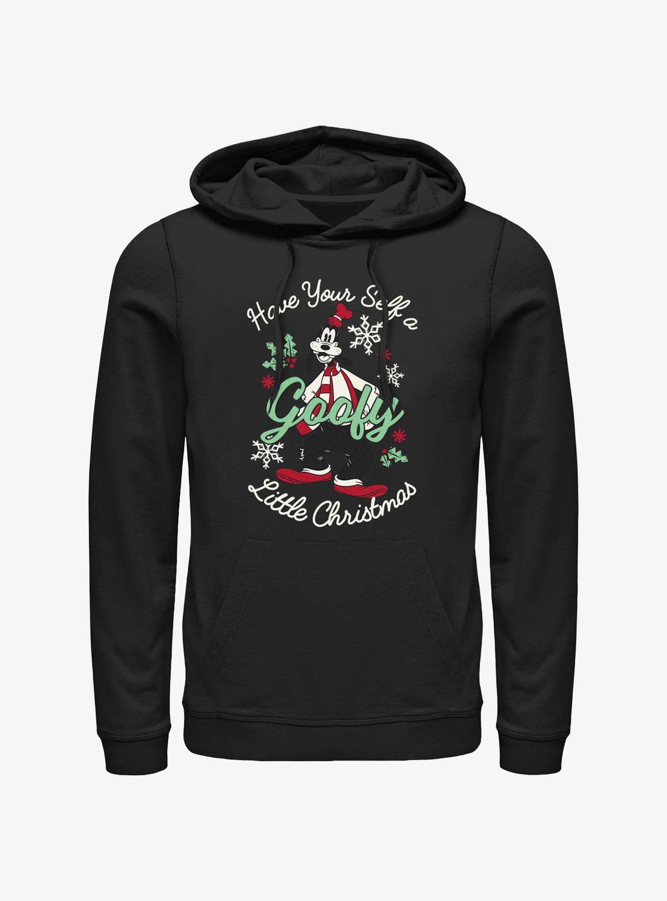 Disney Goofy Little Christmas Black Hoodie, BLACK, hi-res