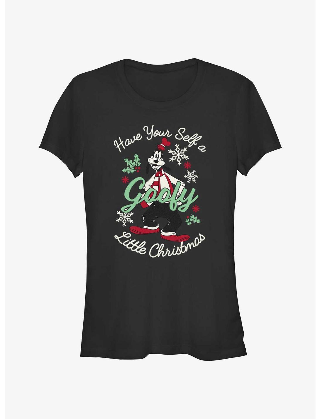 Disney Goofy Little Christmas Black Girls T-Shirt, BLACK, hi-res