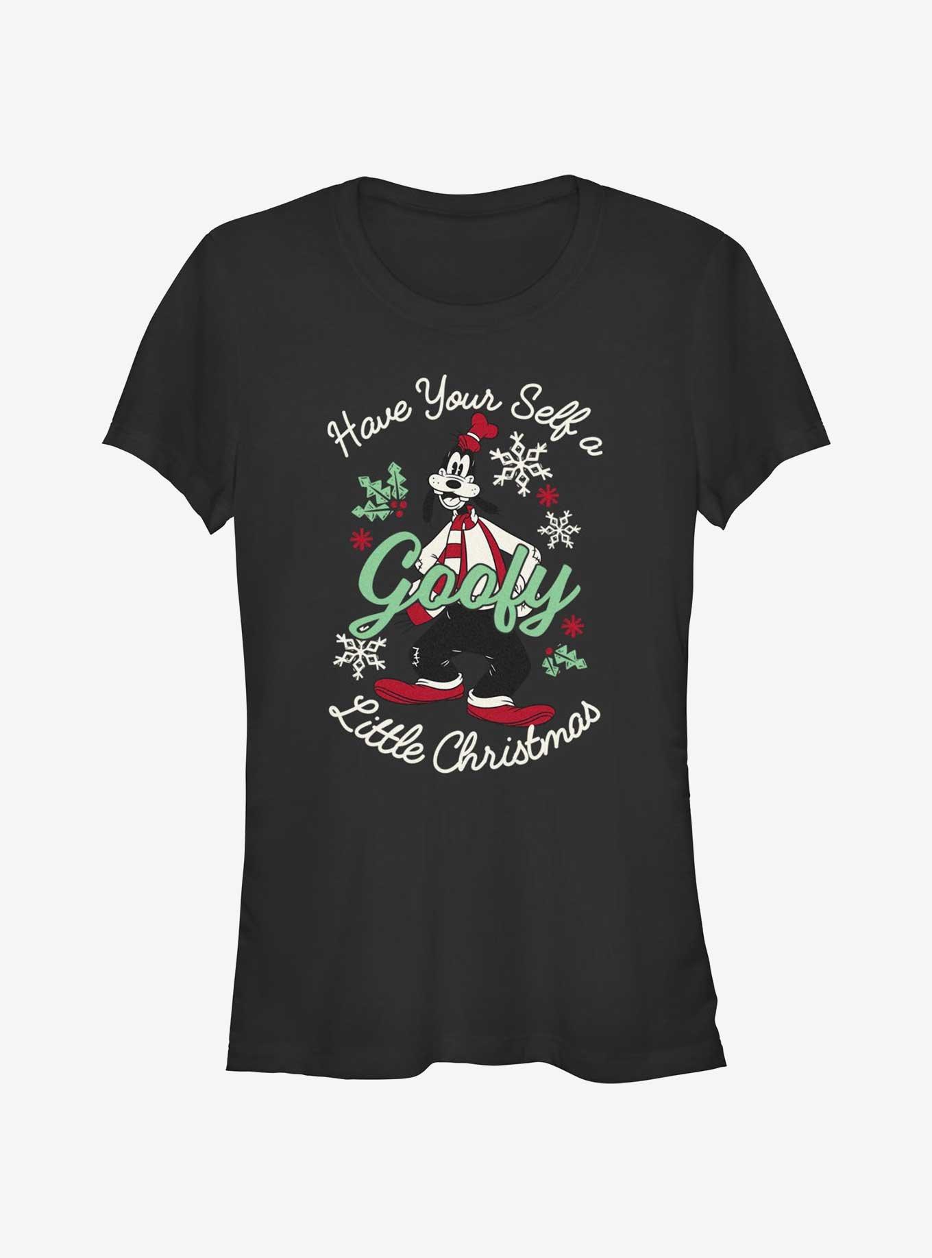 Disney Goofy Little Christmas Black Girls T-Shirt, BLACK, hi-res
