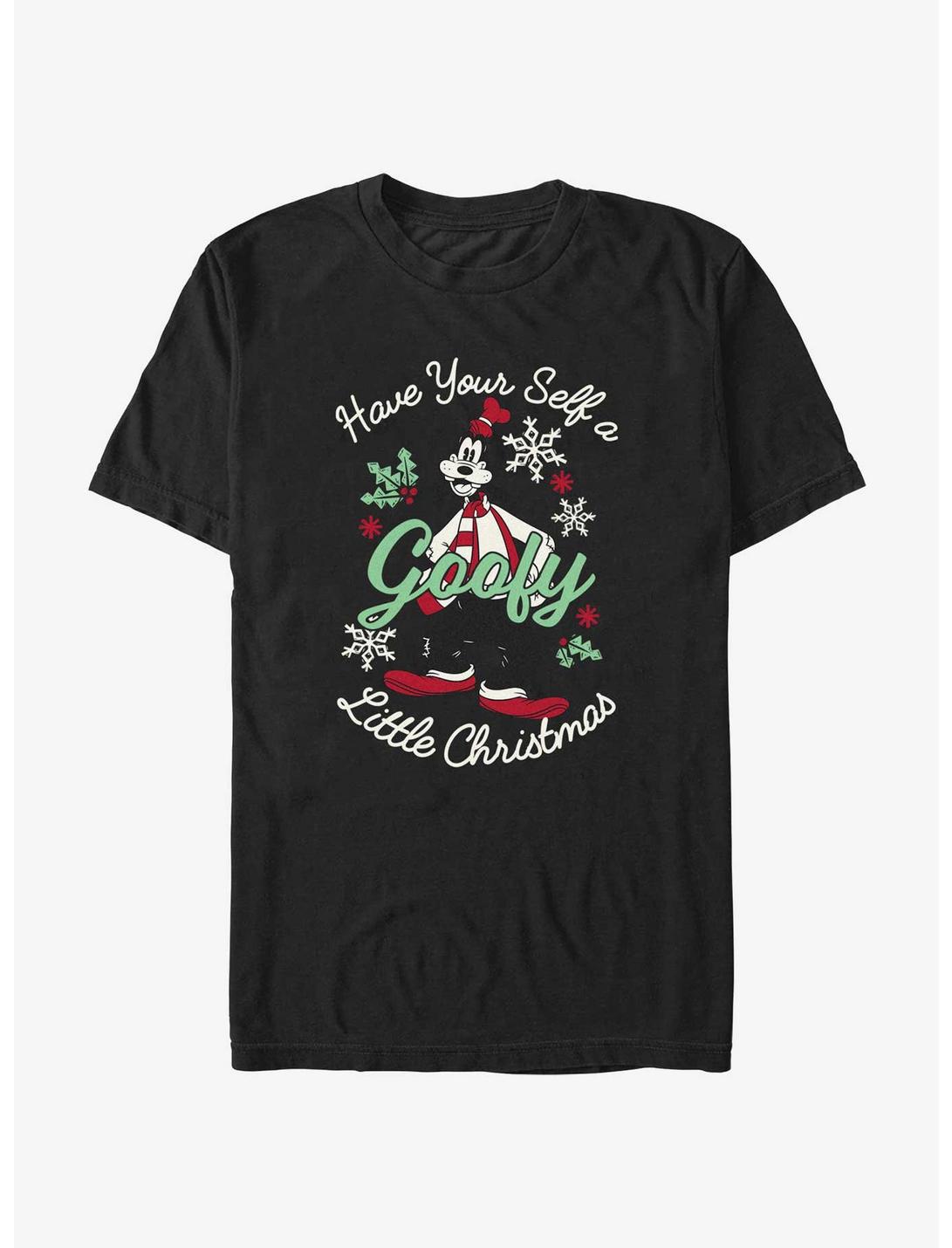 Disney Goofy Little Christmas Black T-Shirt, BLACK, hi-res
