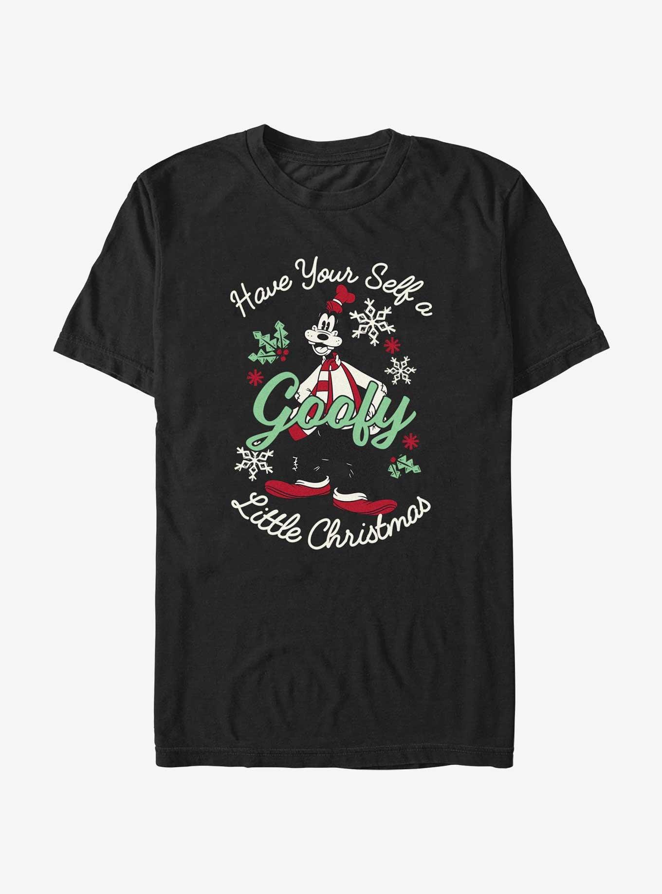 Disney Goofy Little Christmas Black T-Shirt, BLACK, hi-res