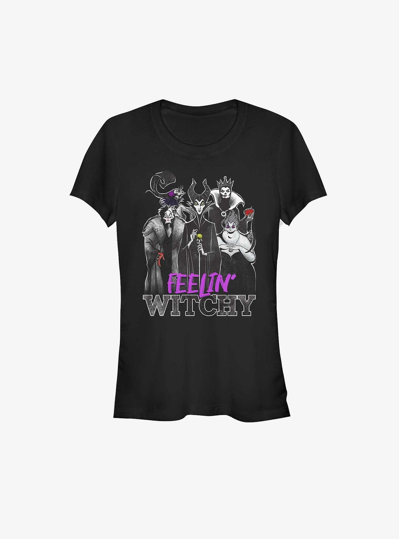 Disney Villains Feelin' Witchy Girls T-Shirt, BLACK, hi-res
