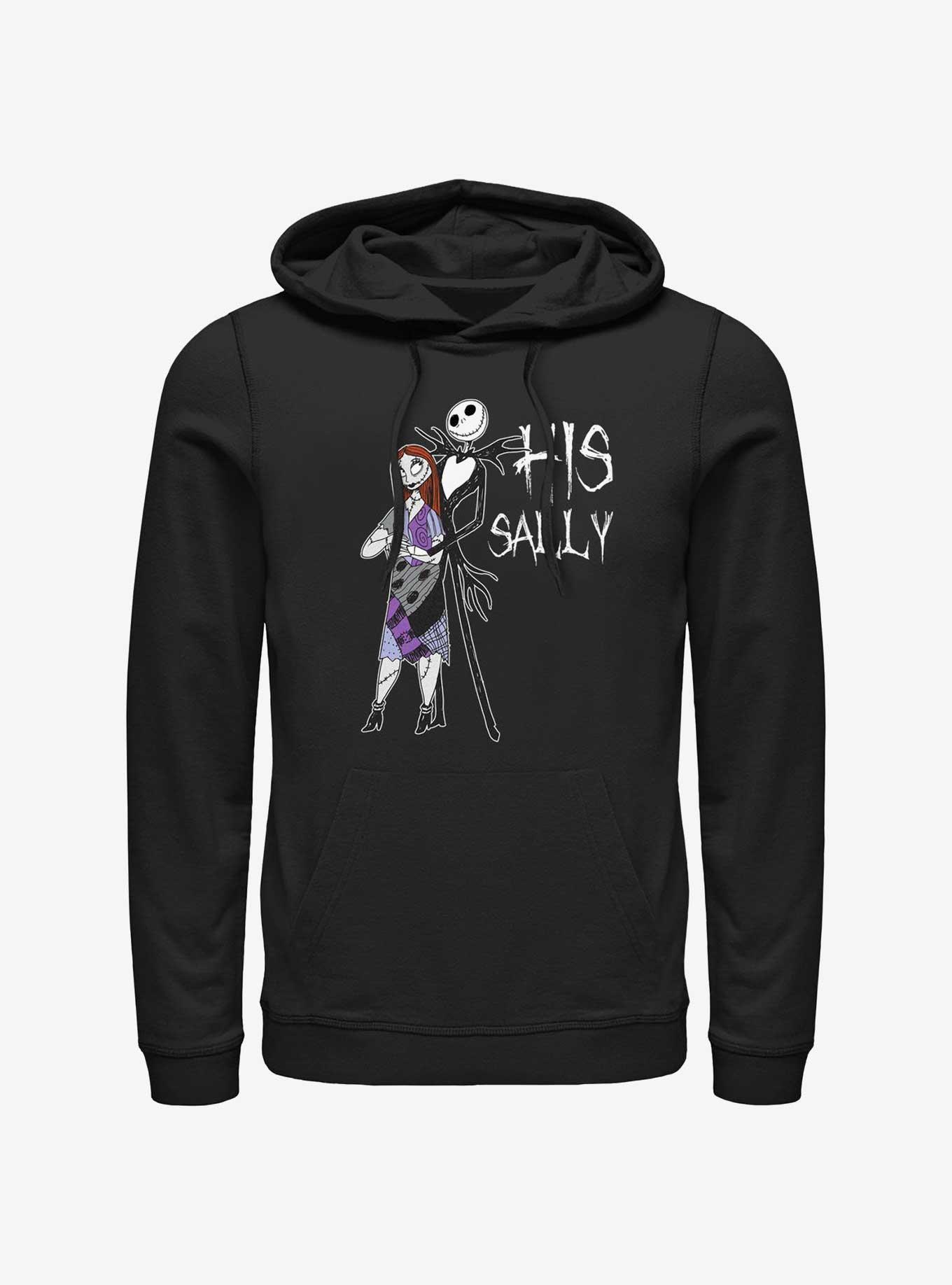 The Nightmare Before Christmas His Sally Hoodie, BLACK, hi-res