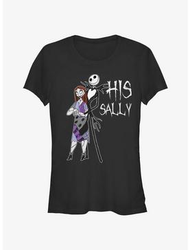 Plus Size Disney The Nightmare Before Christmas His Sally Girls T-Shirt, , hi-res