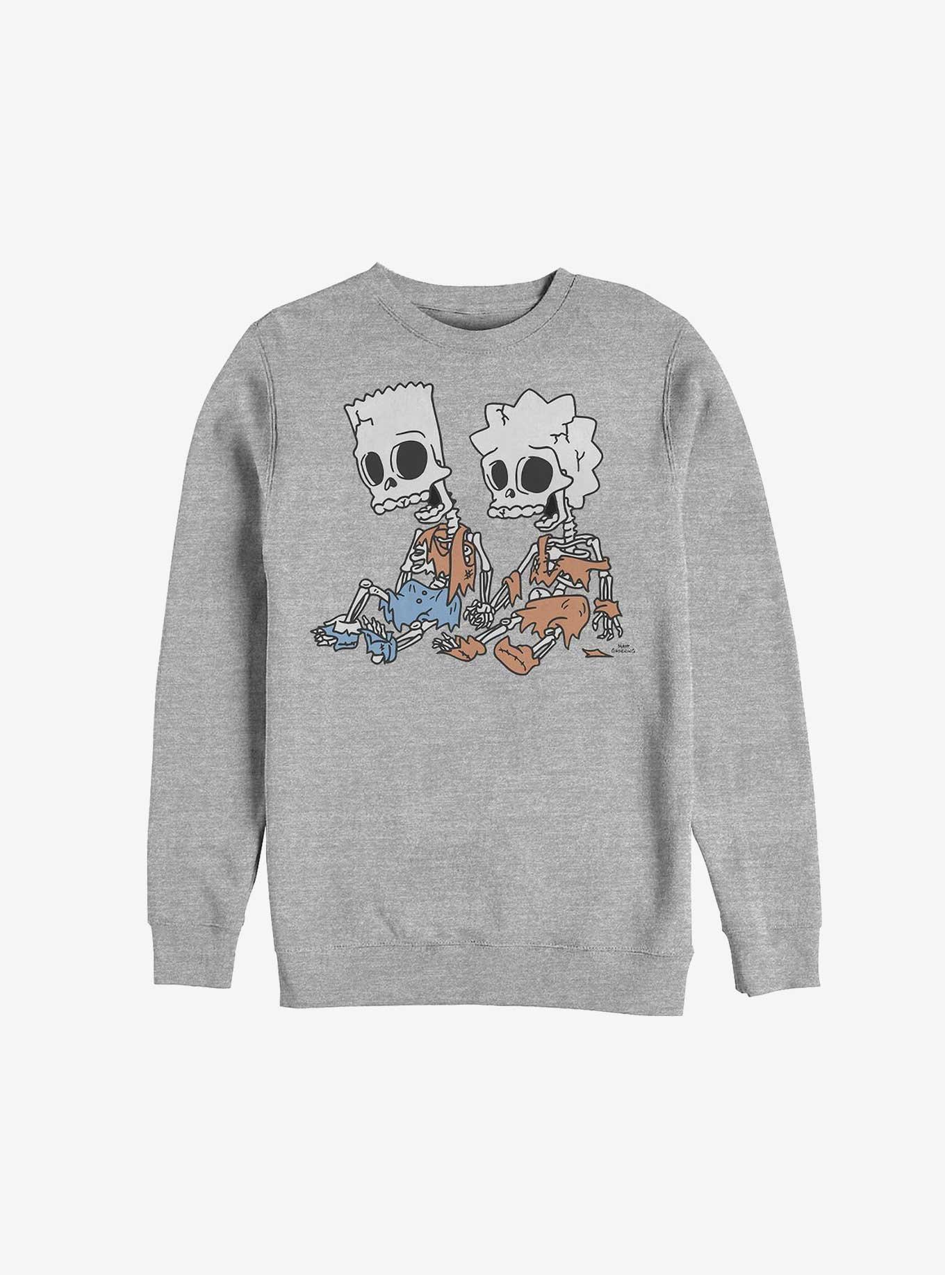 The Simpsons Skeleton Bart & Lisa Sweatshirt, , hi-res